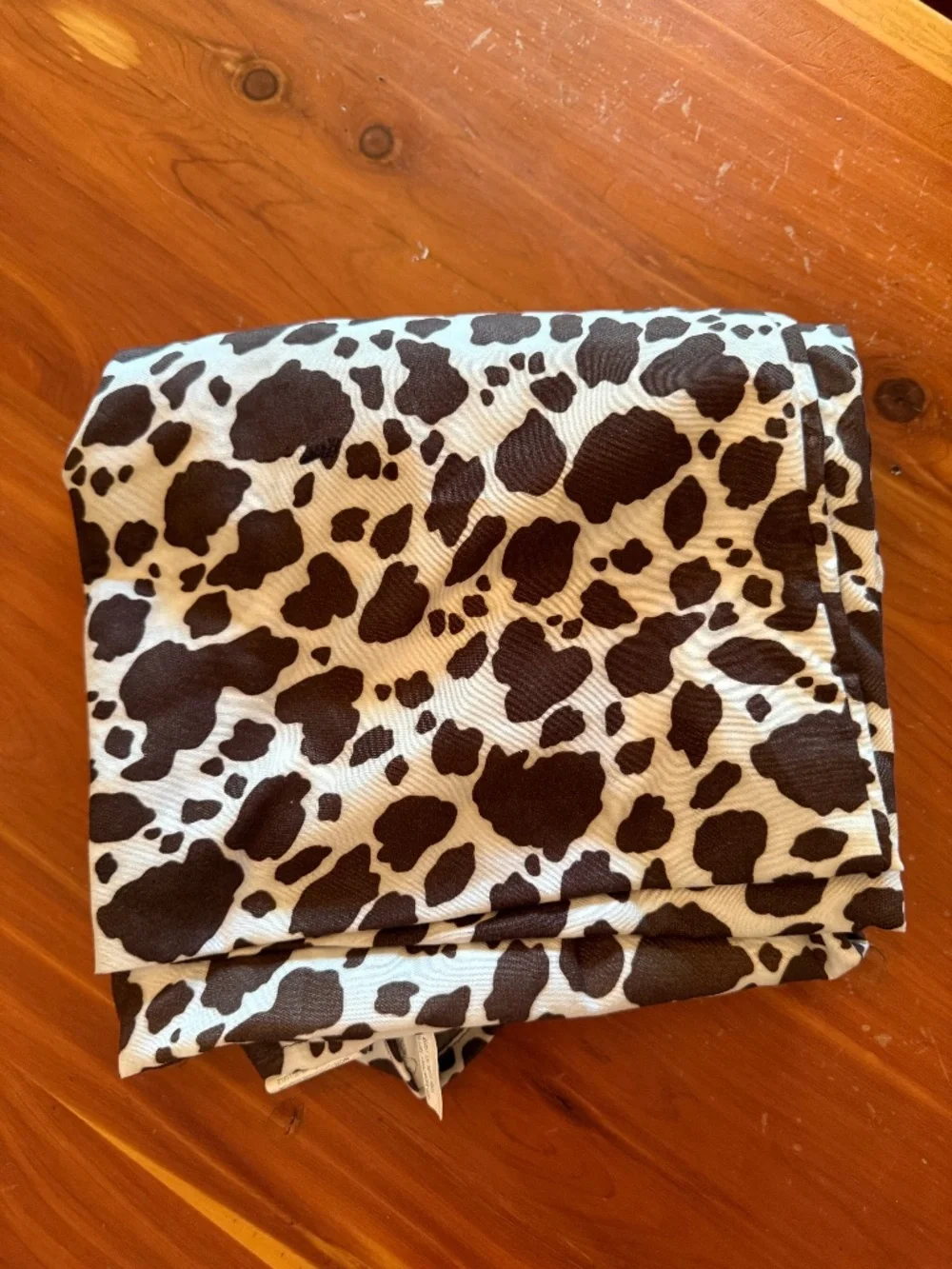 2 standard cow print pillow cases